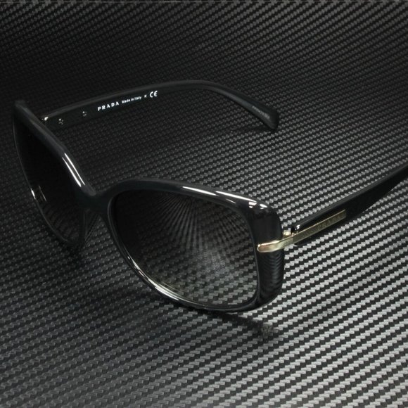 New Prada 57mm Black Gradient Sunglasses